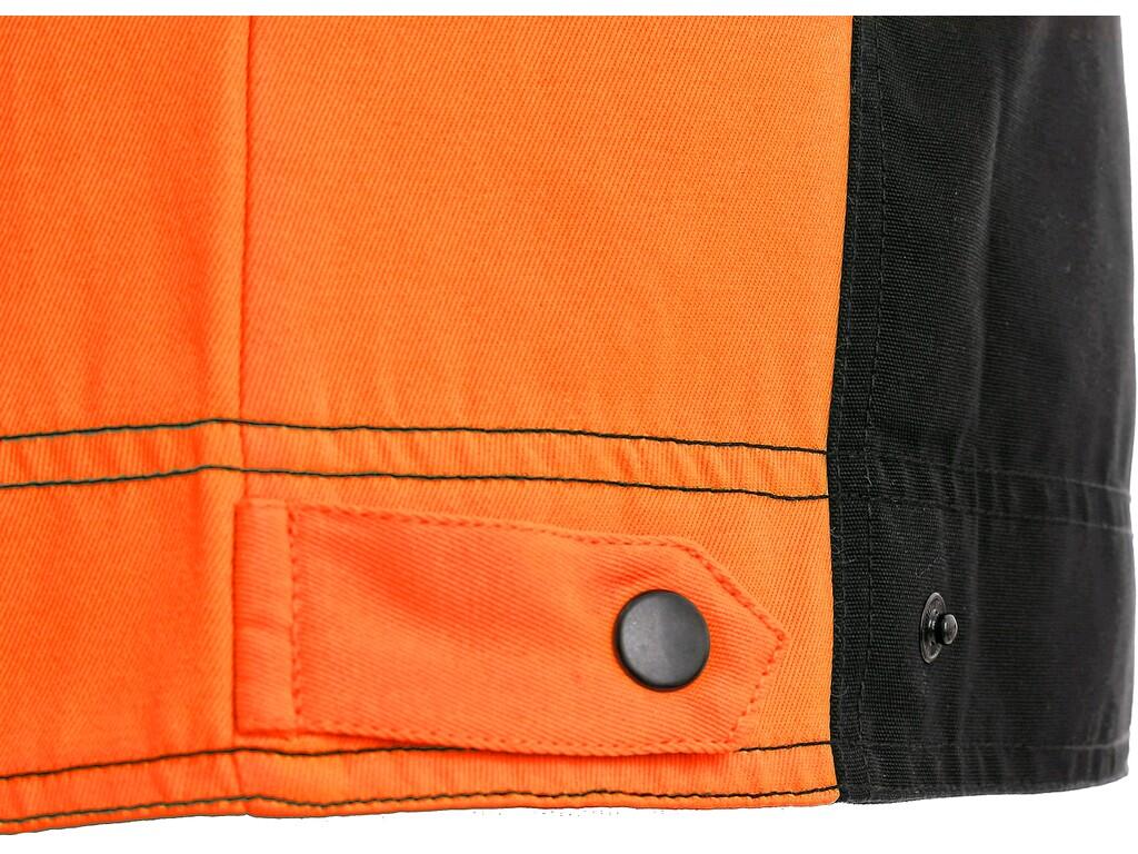 Blůza CXS SIRIUS BRIGHTON, černo-oranžová, vel.48